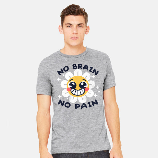 No Brain No Pain-mens heavyweight tee-NemiMakeit