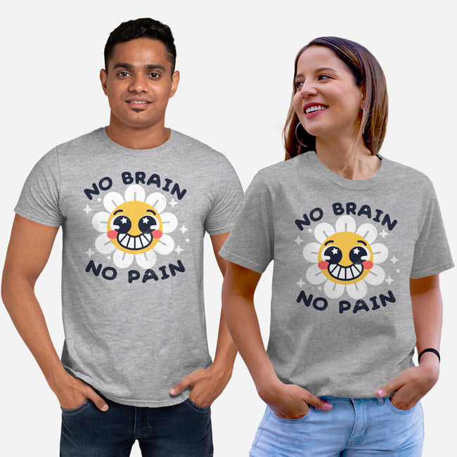 No Brain No Pain-unisex basic tee-NemiMakeit