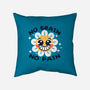 No Brain No Pain-none removable cover w insert throw pillow-NemiMakeit