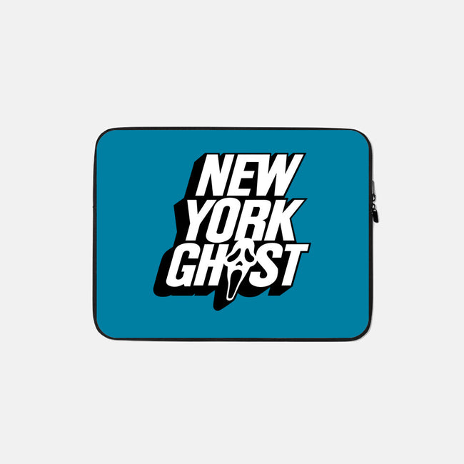 New York Ghost-none zippered laptop sleeve-Getsousa!