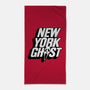 New York Ghost-none beach towel-Getsousa!