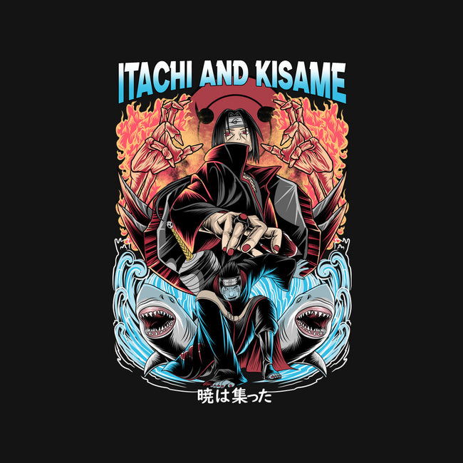 Itachi And Kisame-none polyester shower curtain-Rudy