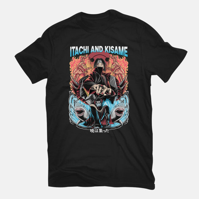 Itachi And Kisame-womens fitted tee-Rudy