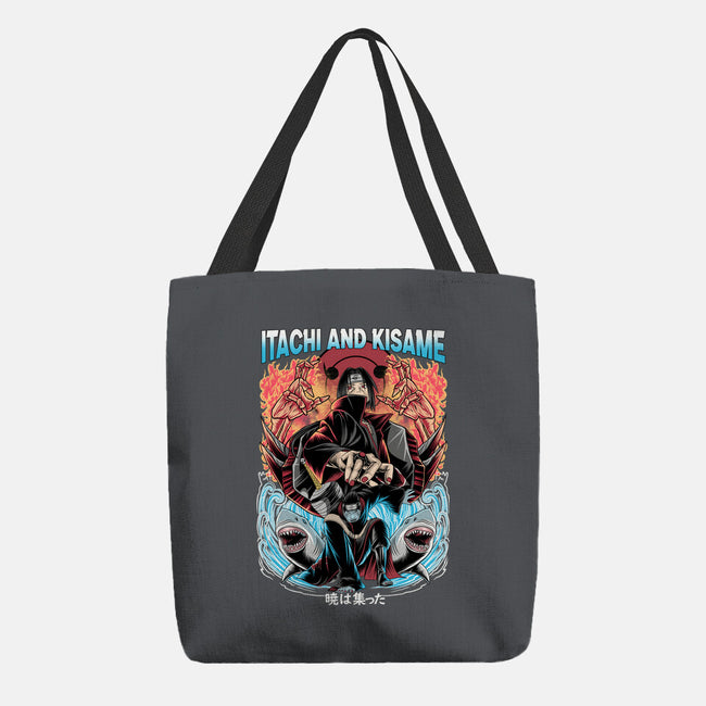 Itachi And Kisame-none basic tote bag-Rudy