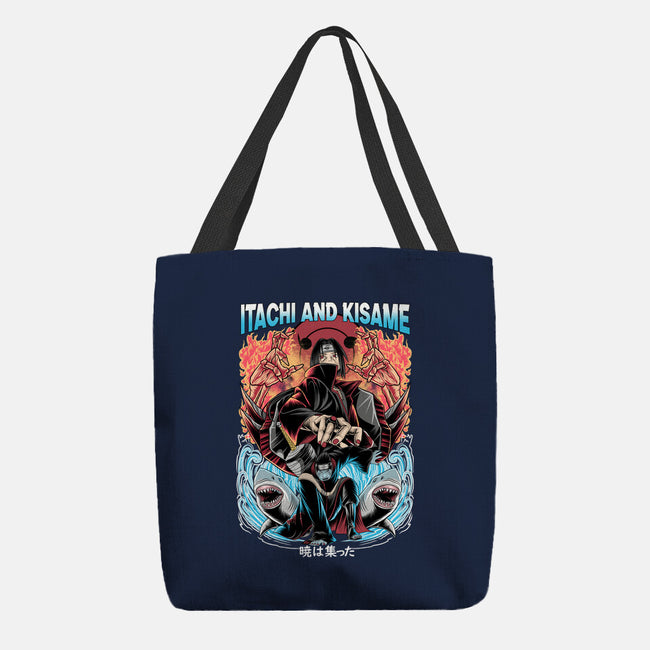 Itachi And Kisame-none basic tote bag-Rudy