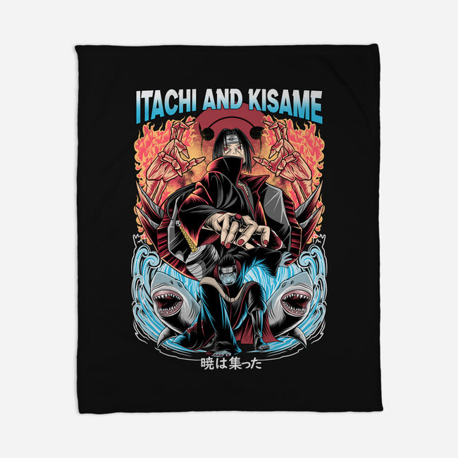 Itachi And Kisame-none fleece blanket-Rudy