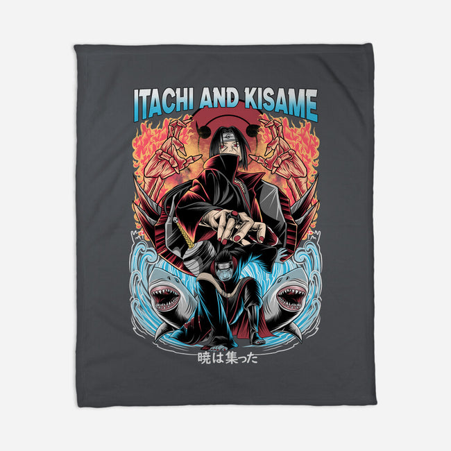 Itachi And Kisame-none fleece blanket-Rudy