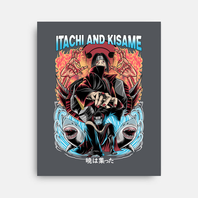 Itachi And Kisame-none stretched canvas-Rudy