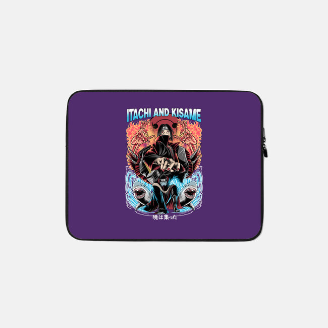 Itachi And Kisame-none zippered laptop sleeve-Rudy