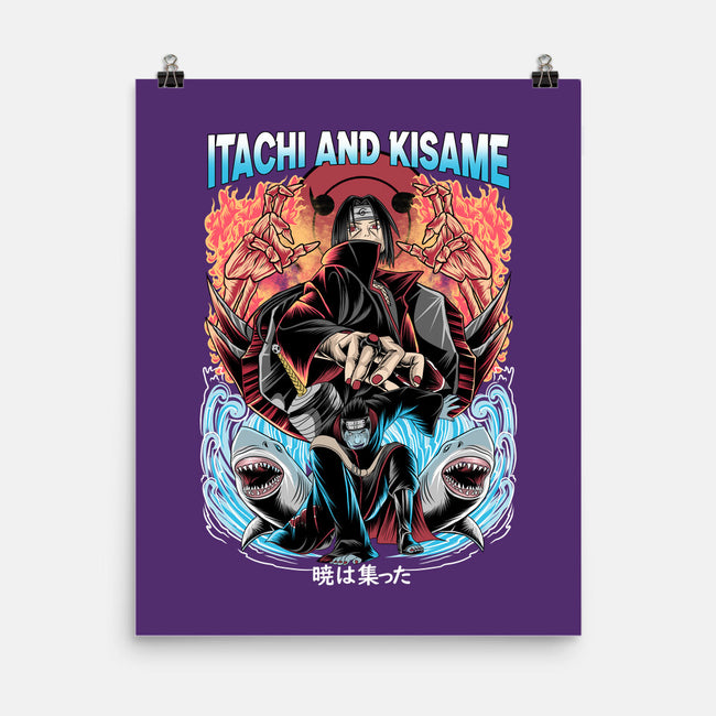 Itachi And Kisame-none matte poster-Rudy