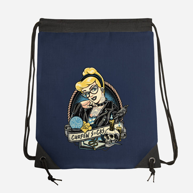 Curfew Sucks-none drawstring bag-momma_gorilla