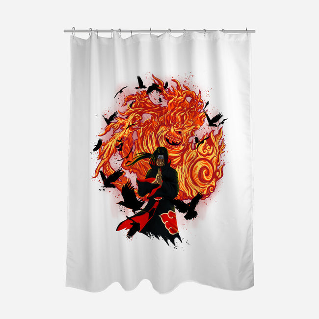 Uchiha Sacrifice-none polyester shower curtain-Ionfox