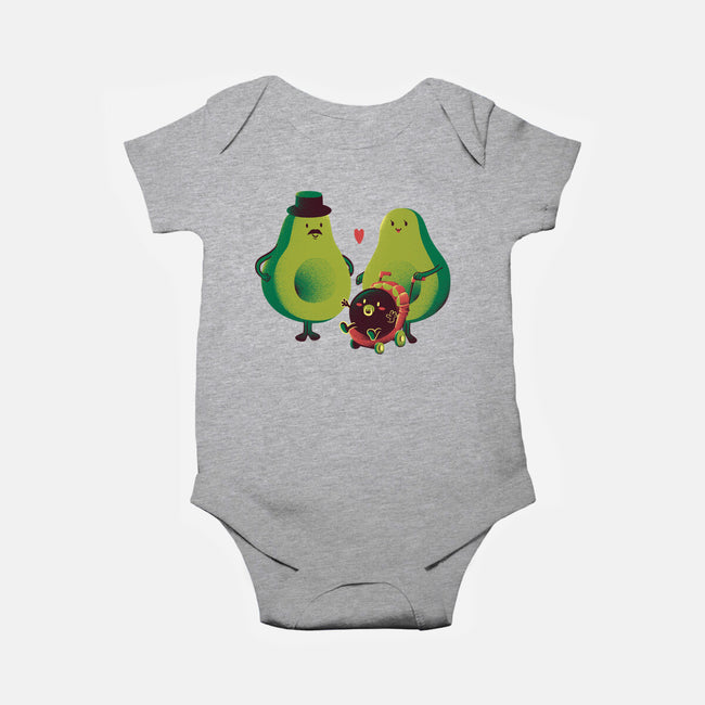 Avocado Family-baby basic onesie-tobefonseca
