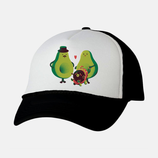 Avocado Family-unisex trucker hat-tobefonseca
