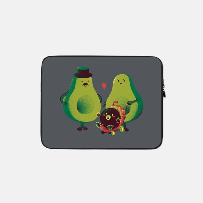 Avocado Family-none zippered laptop sleeve-tobefonseca