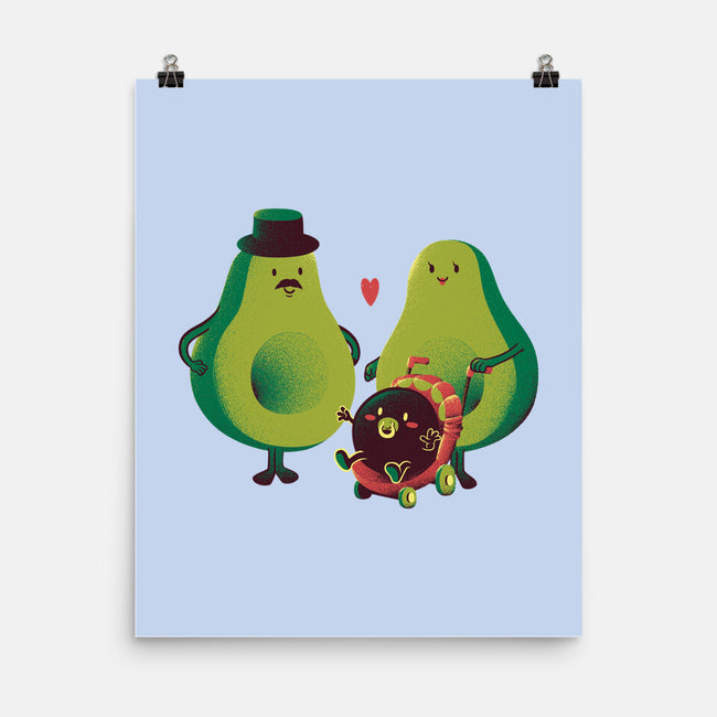 Avocado Family-none matte poster-tobefonseca