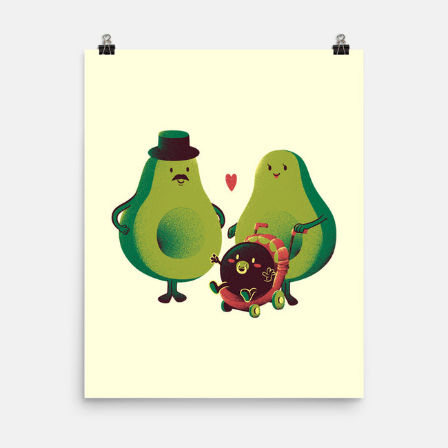 Avocado Family-none matte poster-tobefonseca
