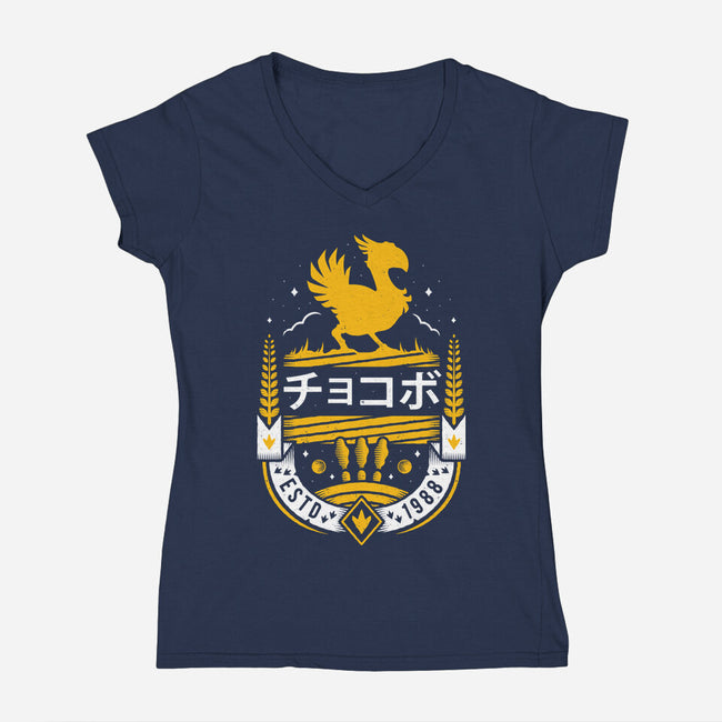 Kweh!-womens v-neck tee-Alundrart