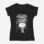 Put Your Paws Up-womens v-neck tee-erion_designs