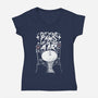 Put Your Paws Up-womens v-neck tee-erion_designs