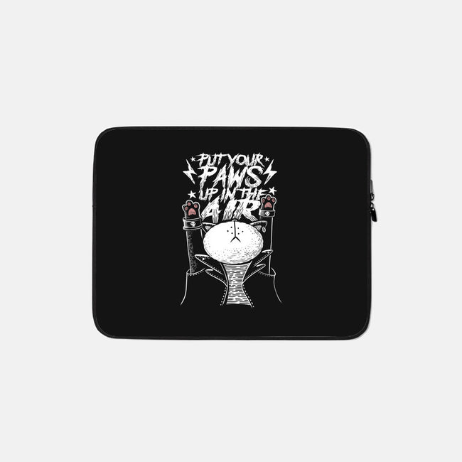 Put Your Paws Up-none zippered laptop sleeve-erion_designs