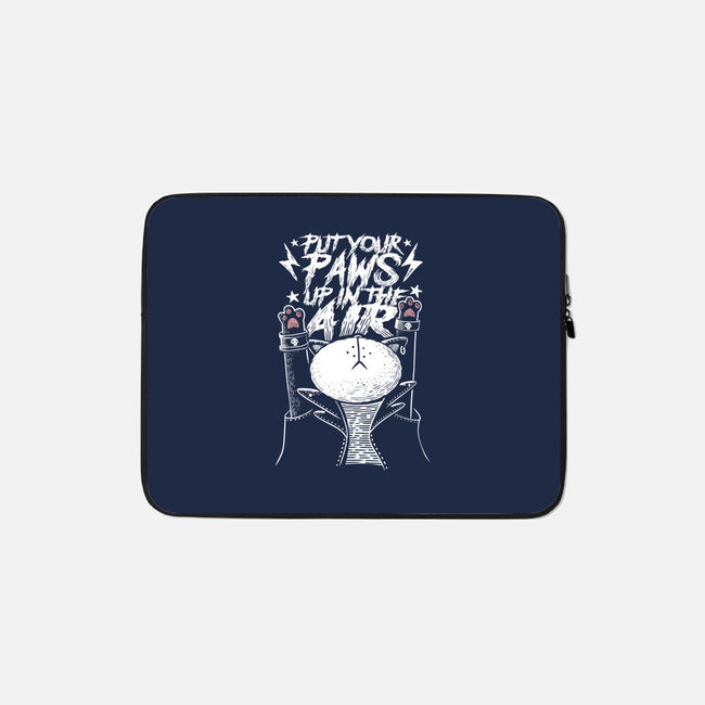 Put Your Paws Up-none zippered laptop sleeve-erion_designs