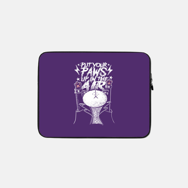 Put Your Paws Up-none zippered laptop sleeve-erion_designs