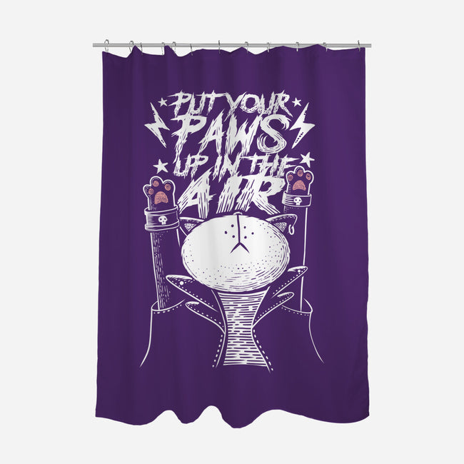 Put Your Paws Up-none polyester shower curtain-erion_designs