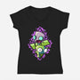 Double Personality-womens v-neck tee-nickzzarto