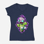 Double Personality-womens v-neck tee-nickzzarto
