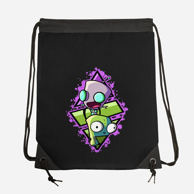 Double Personality-none drawstring bag-nickzzarto