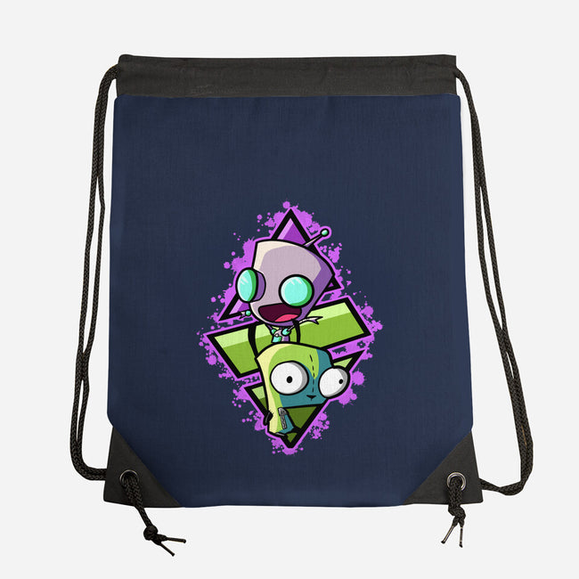 Double Personality-none drawstring bag-nickzzarto