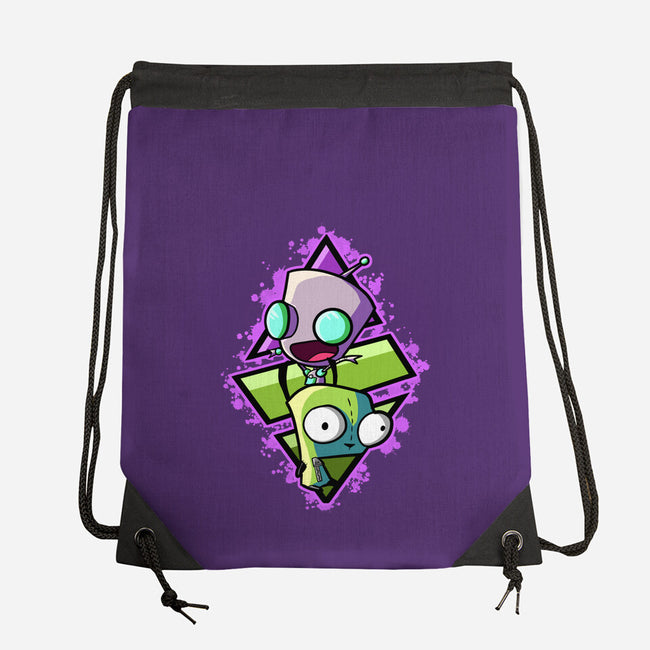Double Personality-none drawstring bag-nickzzarto