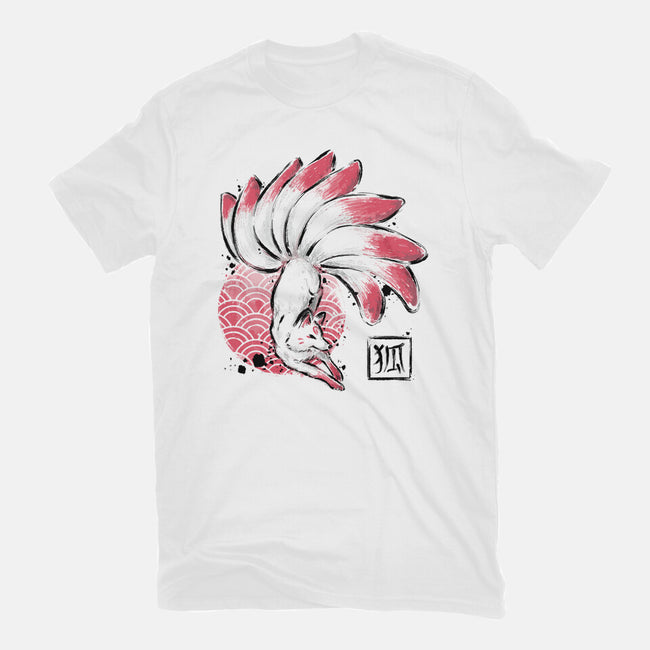 Magical Fox-womens fitted tee-xMorfina