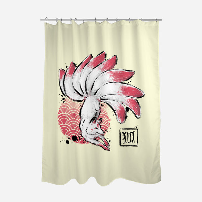 Magical Fox-none polyester shower curtain-xMorfina