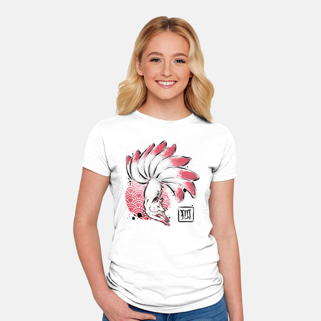 Magical Fox-womens fitted tee-xMorfina