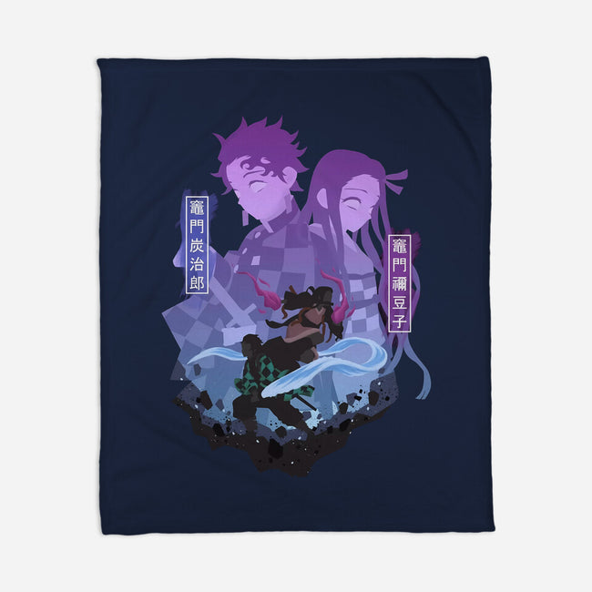 Tanjiro X Nezuko-none fleece blanket-SipakatauDesign