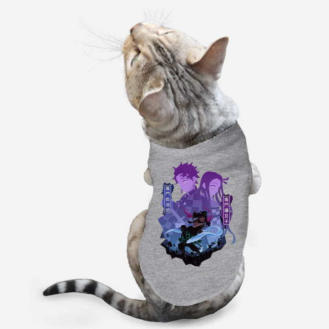 Tanjiro X Nezuko-cat basic pet tank-SipakatauDesign