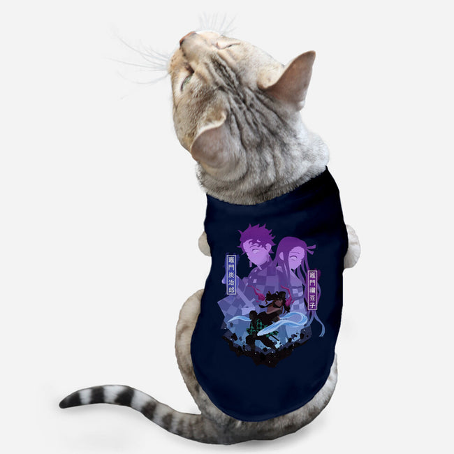 Tanjiro X Nezuko-cat basic pet tank-SipakatauDesign