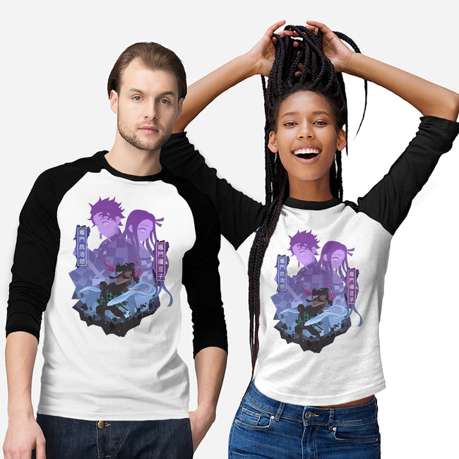 Tanjiro X Nezuko-unisex baseball tee-SipakatauDesign