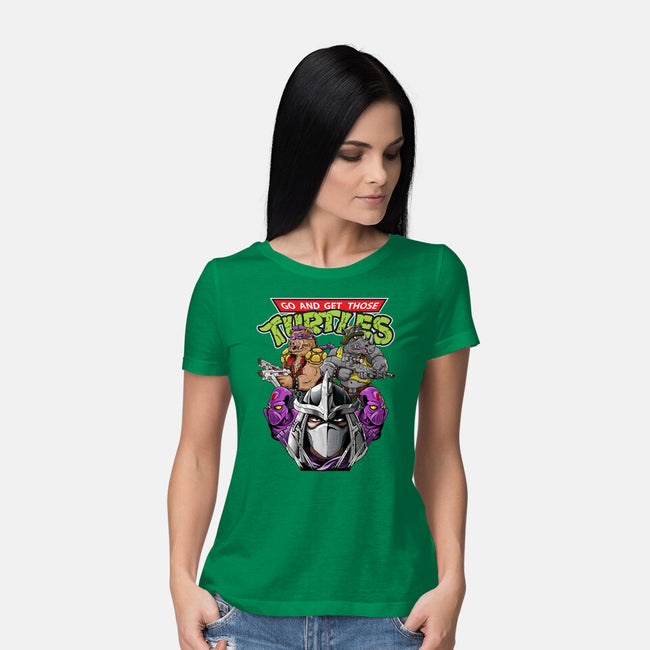 Shredder And Co-womens basic tee-Chinobikai