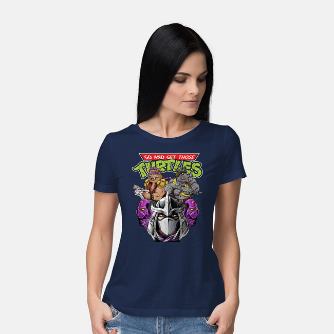 Shredder And Co-womens basic tee-Chinobikai