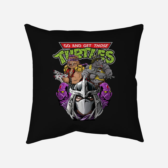 Shredder And Co-none removable cover w insert throw pillow-Chinobikai