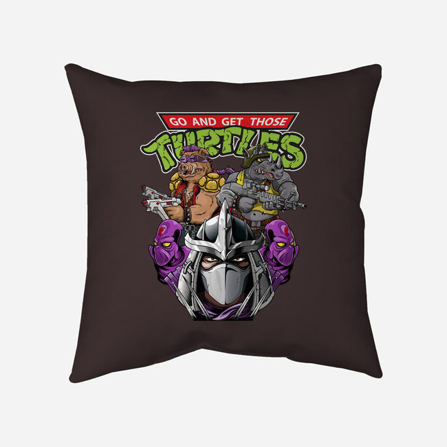 Shredder And Co-none removable cover w insert throw pillow-Chinobikai