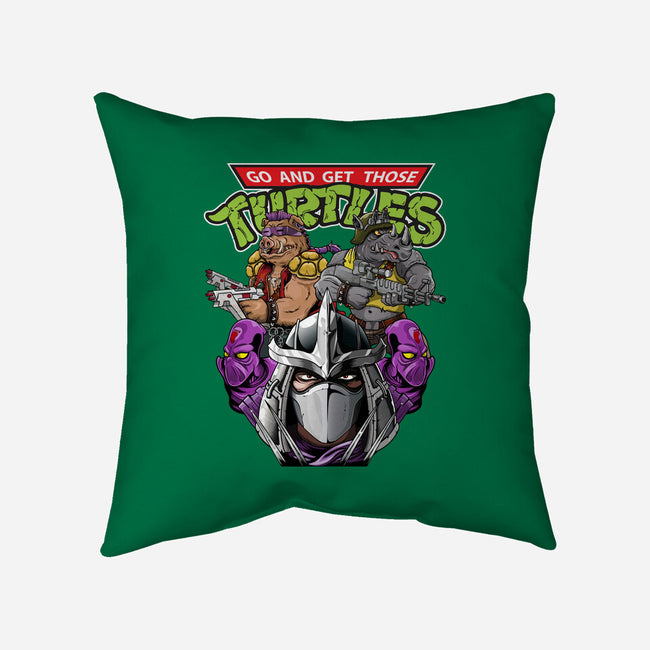 Shredder And Co-none removable cover w insert throw pillow-Chinobikai