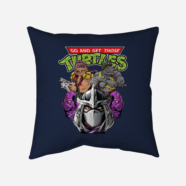Shredder And Co-none removable cover w insert throw pillow-Chinobikai