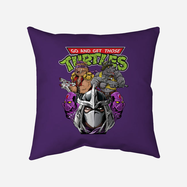 Shredder And Co-none removable cover w insert throw pillow-Chinobikai