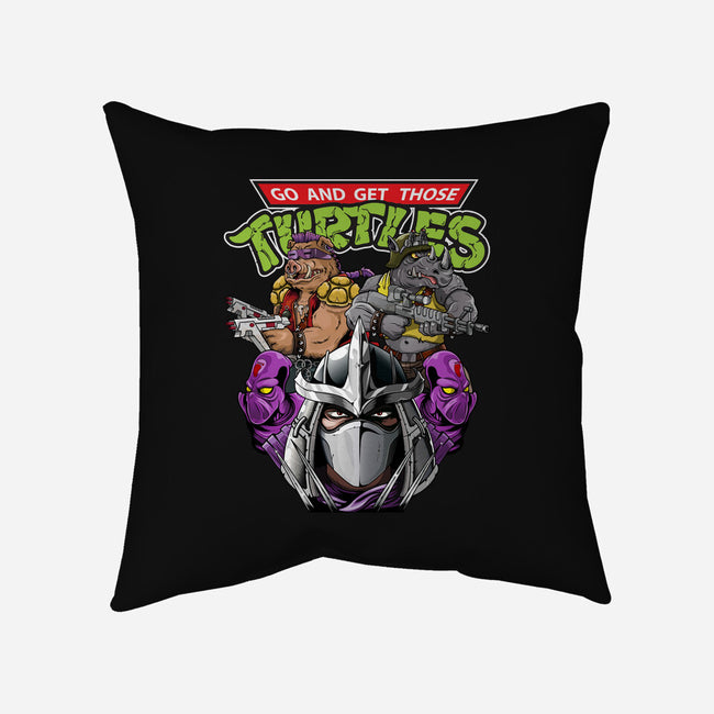 Shredder And Co-none removable cover throw pillow-Chinobikai