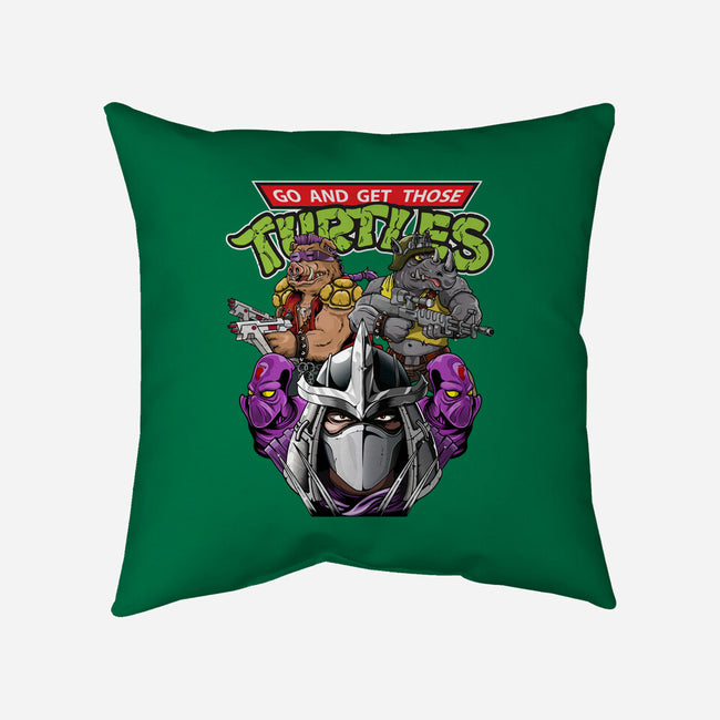Shredder And Co-none removable cover throw pillow-Chinobikai
