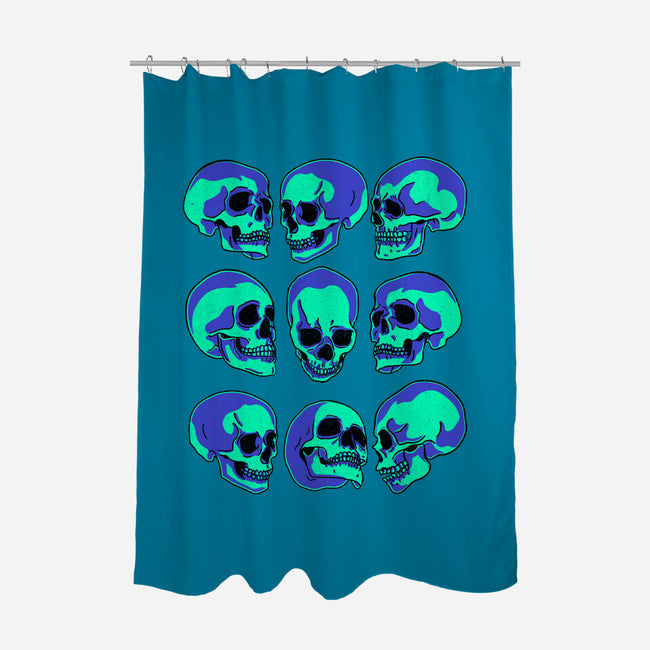 Many Faces of Death-none polyester shower curtain-fanfreak1